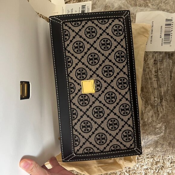 ToryBurch T Monogram Jacquard Shoulder Bag - Picture 4 of 6